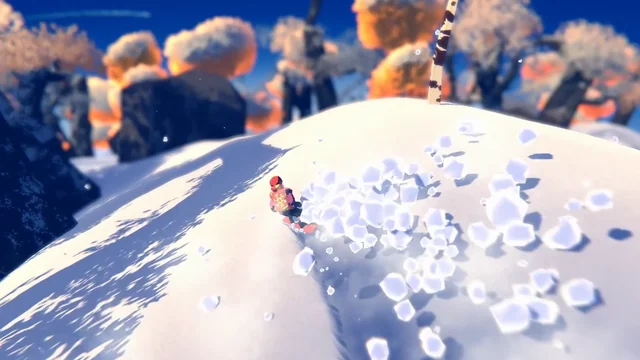 滑雪游戏轨迹生成器！动态宽度 + 雪地变形的自然效果方案