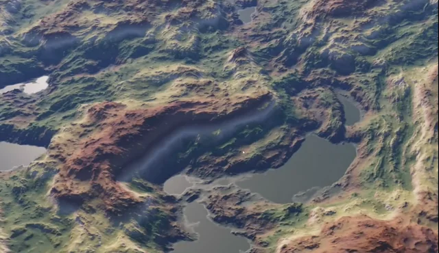 噪声 + 侵蚀算法！复杂星球地貌实时生成方案适配大地图游戏