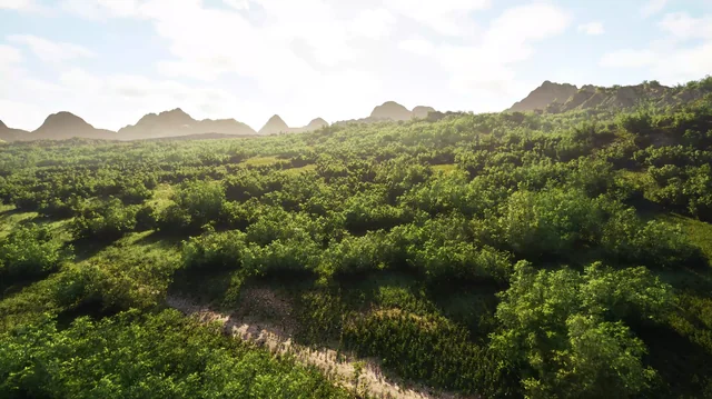 免费灌木资源包传 Fab！独立开发者速领虚幻商城每月福利