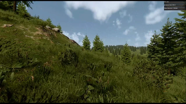 Godot 森林环境优化！树动云影叶细节升级，流畅沉浸显逼真