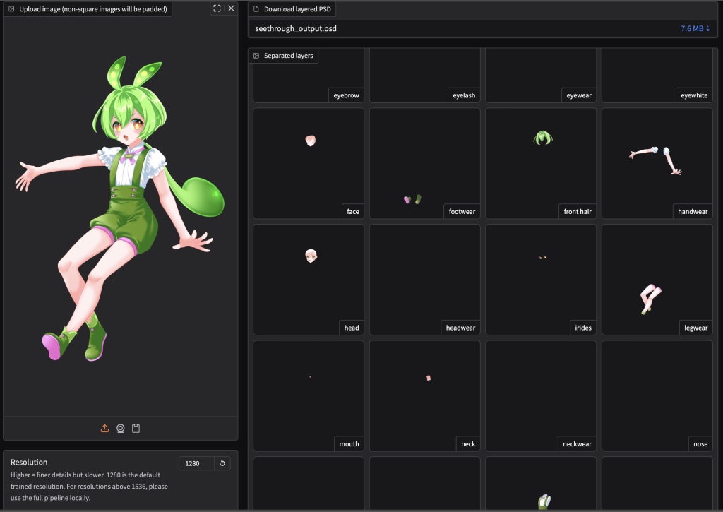 图片[2]-See-through，将动画角色图拆成身体部件，Live2D伴侣-软件开发学习笔记